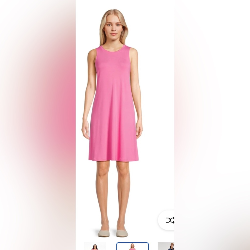 🔴 3/$12 Time‎ and Try Women’s Pink Sleeveless Dress! NWT! Size XXL!